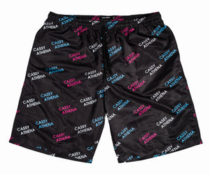 Miami Midnight Black Allover Print Shorts