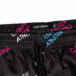 Miami Midnight Black Allover Print Shorts
