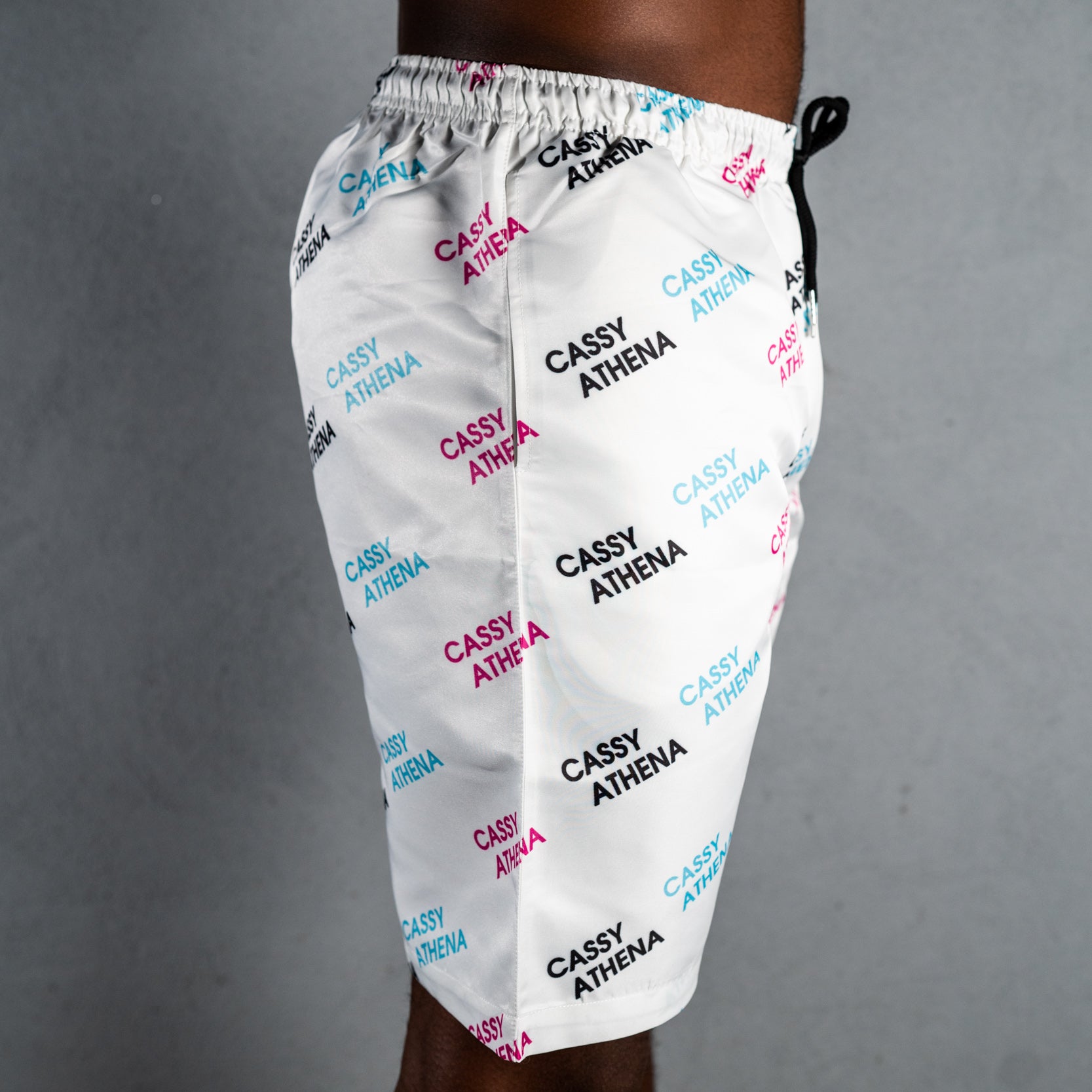 Miami Moonlight White Allover Print Shorts