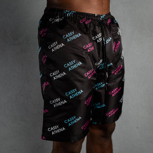 Miami Midnight Black Allover Print Shorts