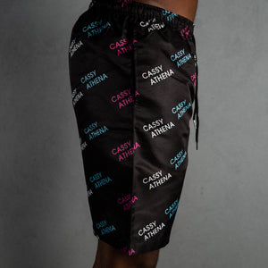 Miami Midnight Black Allover Print Shorts