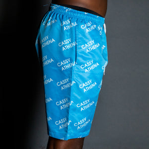 Venice Blue Allover Print Shorts