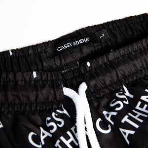 West Coast Black Allover Print shorts