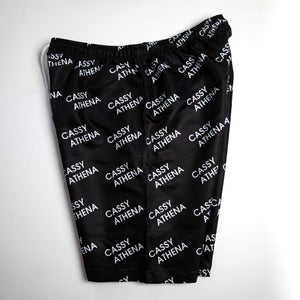 West Coast Black Allover Print shorts