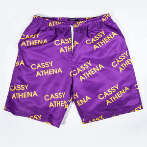 Melrose Purple Allover Print Shorts